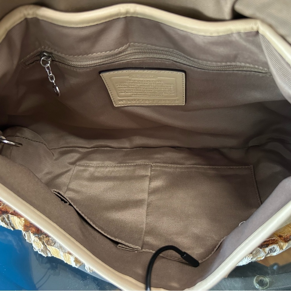 Coach Soho Flap Medium Shoulder Bag Taupe Leather F10910 EUC - Picture 7 of 17